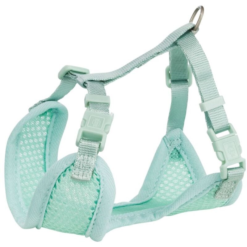 foto del prodotto junior pettorina morbida con guinzaglio per cuccioli m-l grigio chiaro