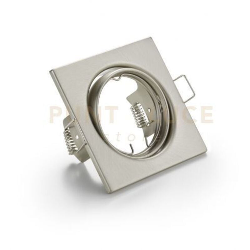 foto del prodotto jura faretto da incasso quadrato orientabile acciaio 8x8cm attacco gu10