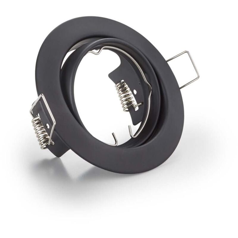 foto del prodotto jura faretto da incasso rotondo orientabile nero opaco diam. 8,3cm