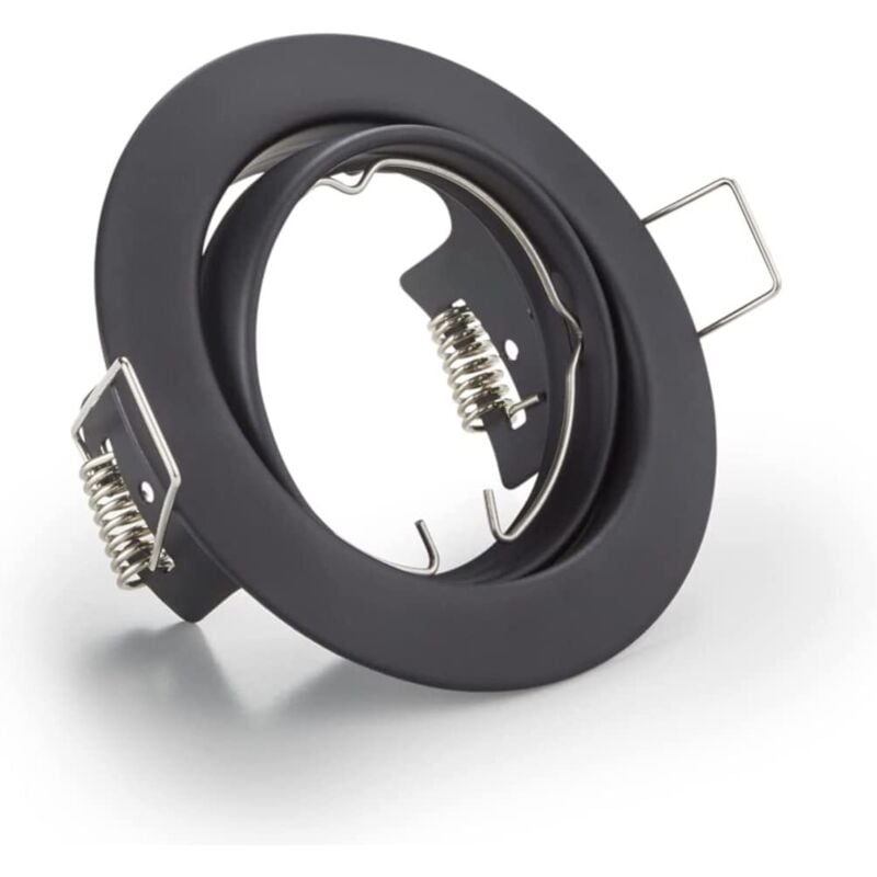 foto del prodotto jura faretto da incasso rotondo orientabile nero opaco diametro 8,3cm 650100132 trio lighting