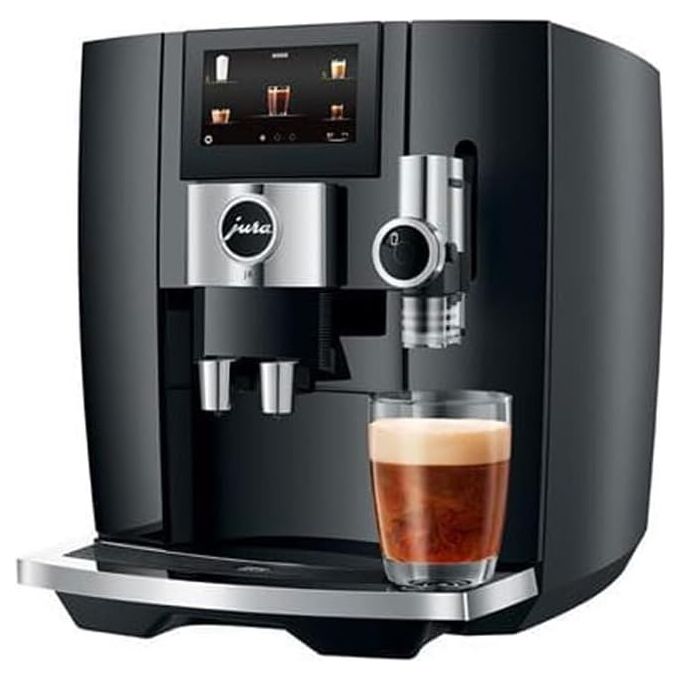 foto del prodotto jura j8 piano black macchina da caffe automatica, 1,9 l, 15 bar, 1450 w, 31 specialita , macinacaffe p.a.g.2 , sweet foam, display touch da 4,3 , nero