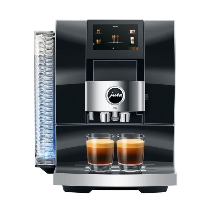 foto del prodotto jura z10 diamond black macchina da caffe automatica, 2,4 l, 15 bar, 1450 w, 32 specialita , macinacaffe p.r.g., cold extraction process,