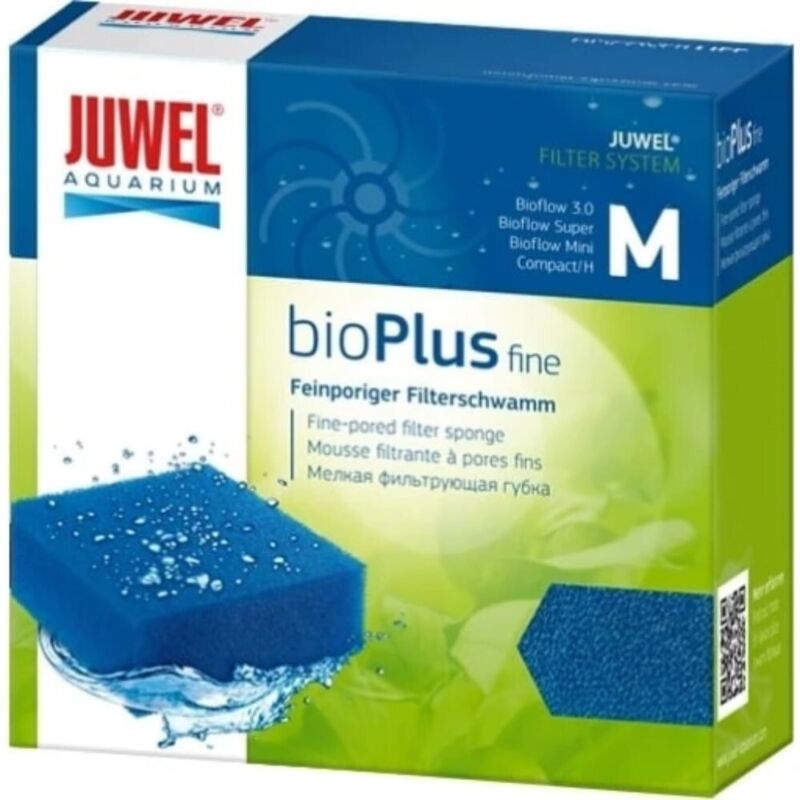 foto del prodotto juwel bioplus fine ricambio spugna fine per filtri bioflow 3.0 bioflow super bioflow mini compact h 1pz modello m