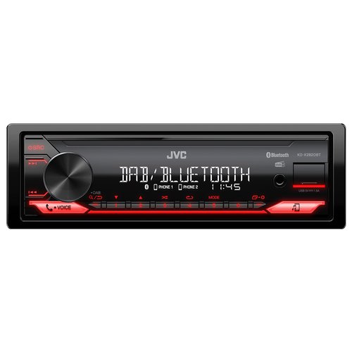 foto del prodotto jvc kd x282dbt ricevitore multimediale per auto nero 200 w bluetooth