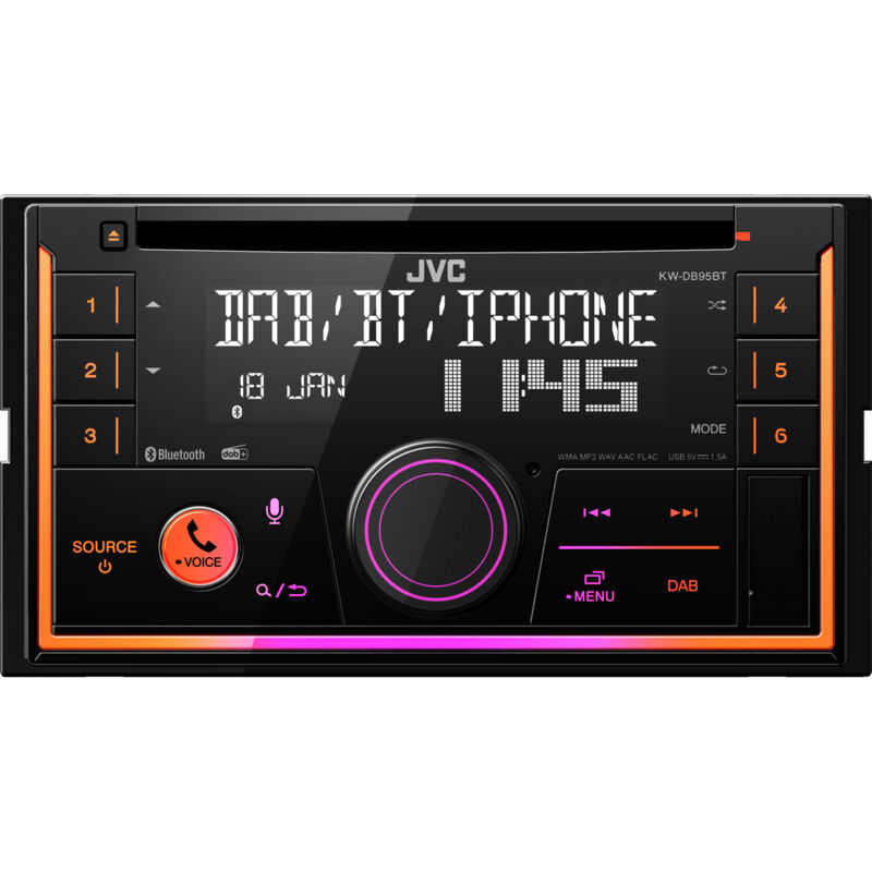 foto del prodotto jvc kw db95bt nero 200 w bluetooth