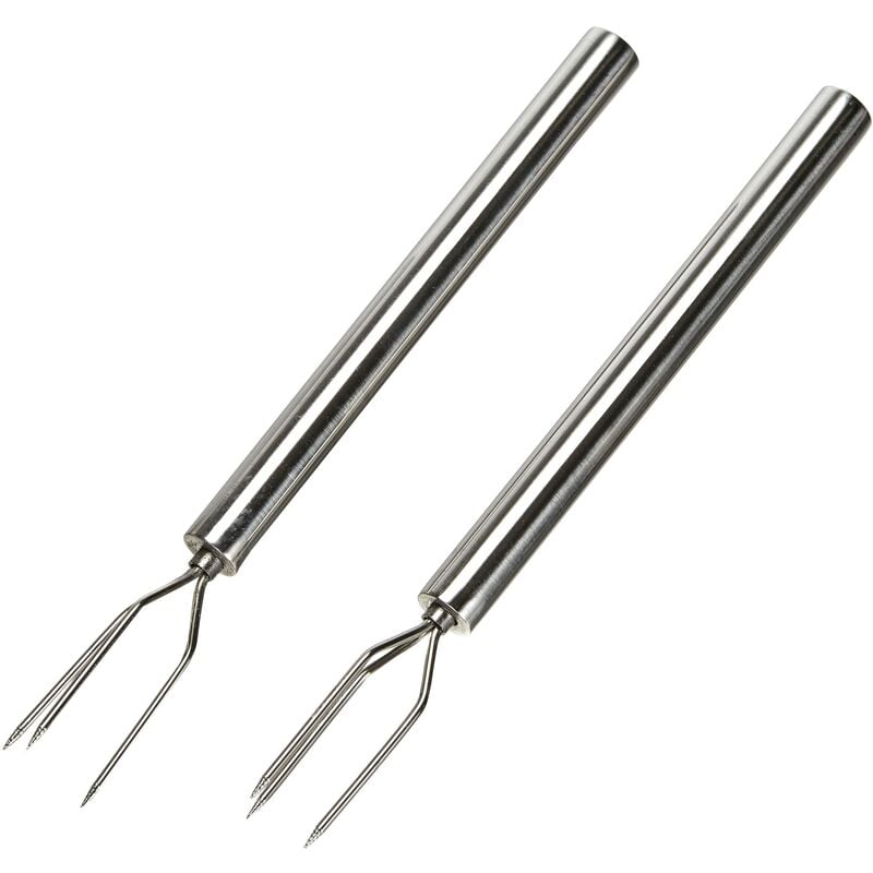 foto del prodotto k chenprofi forchette per patate a pellet con 3 denti, acciaio inox, argento, lunghezza 13 cm, lavabili in lavastoviglie, utensili da cucina,