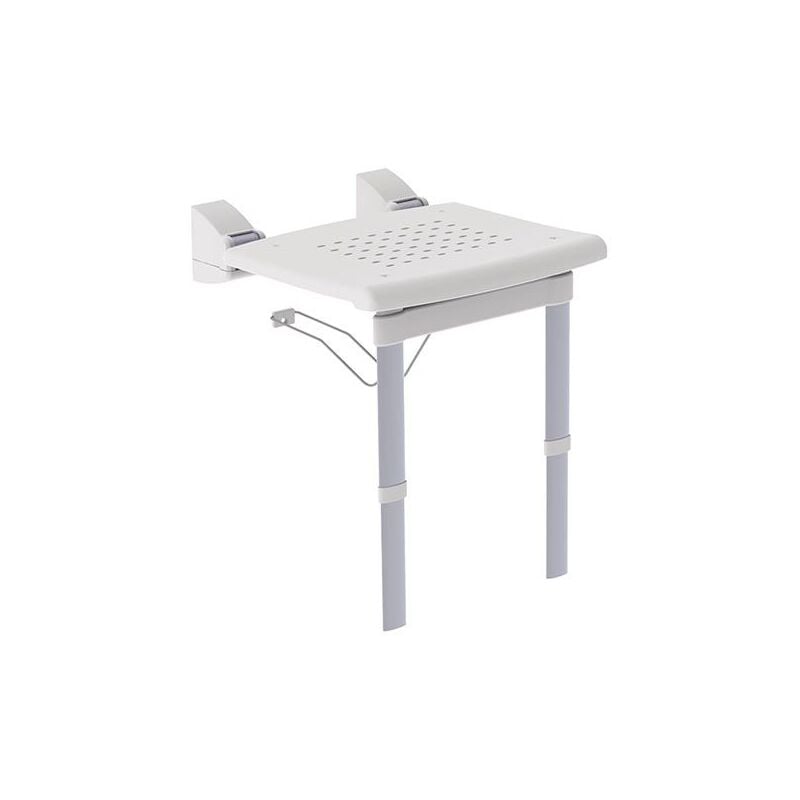 foto del prodotto k design - sedile doccia ribaltabile da muro sedile con ribalta con gambe