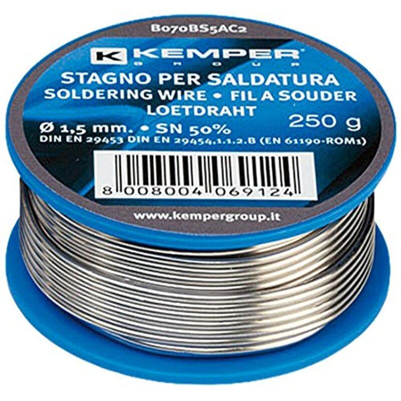foto del prodotto k kemper group, l070bs5ac2 filo di stagno 50 , diametro 1,5, 250 g