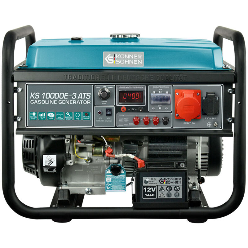 foto del prodotto k nner s hnen g n rateur essence 8000 w ks 10000e 3 ats manuale elettrico automatico per utenze trifase 400v