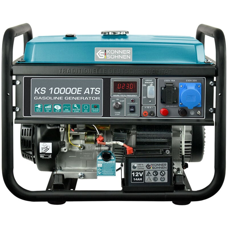 foto del prodotto k nner s hnen g n rateur essence 8000 w ks 10000e ats manuel lectrique auto