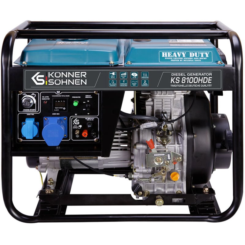 foto del prodotto k nner s hnen generatore diesel 6500 w ks 8100hde avr heavy duty