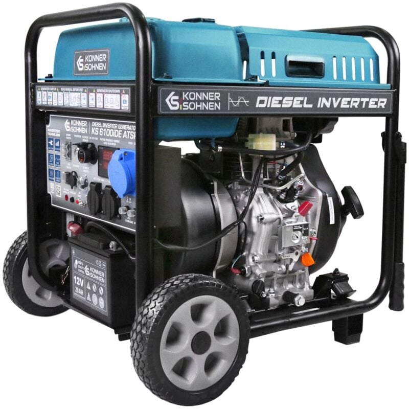 foto del prodotto k nner s hnen generatore ks 6100id atsr diesel con inverter 5000 w 5500 w manuale elettrico
