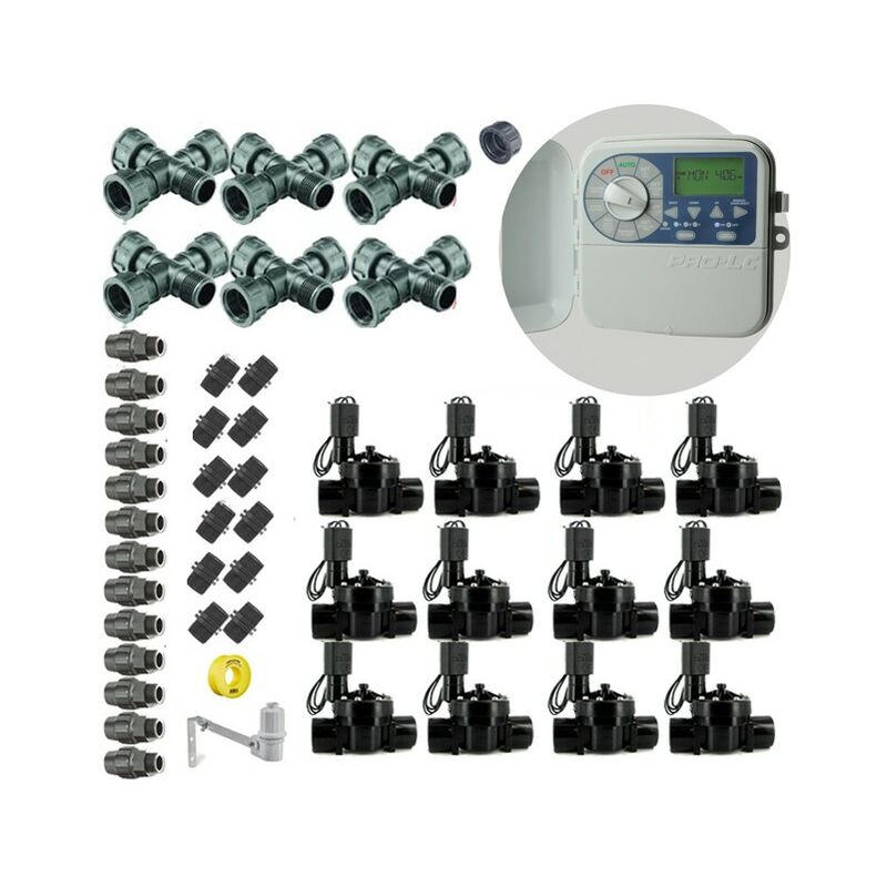 foto del prodotto k rain - kit irrigazione automatica professionale krain a 12 zone 24v per tubo da 32mm