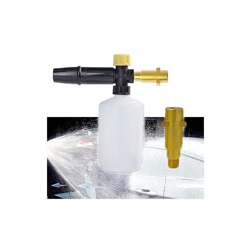 foto del prodotto k rcher cannone in schiuma, ugello regolabile per idropulitrice ad alta pressione da 1 4 600ml adatto per karcher serie k, pulizia dell auto, bagno