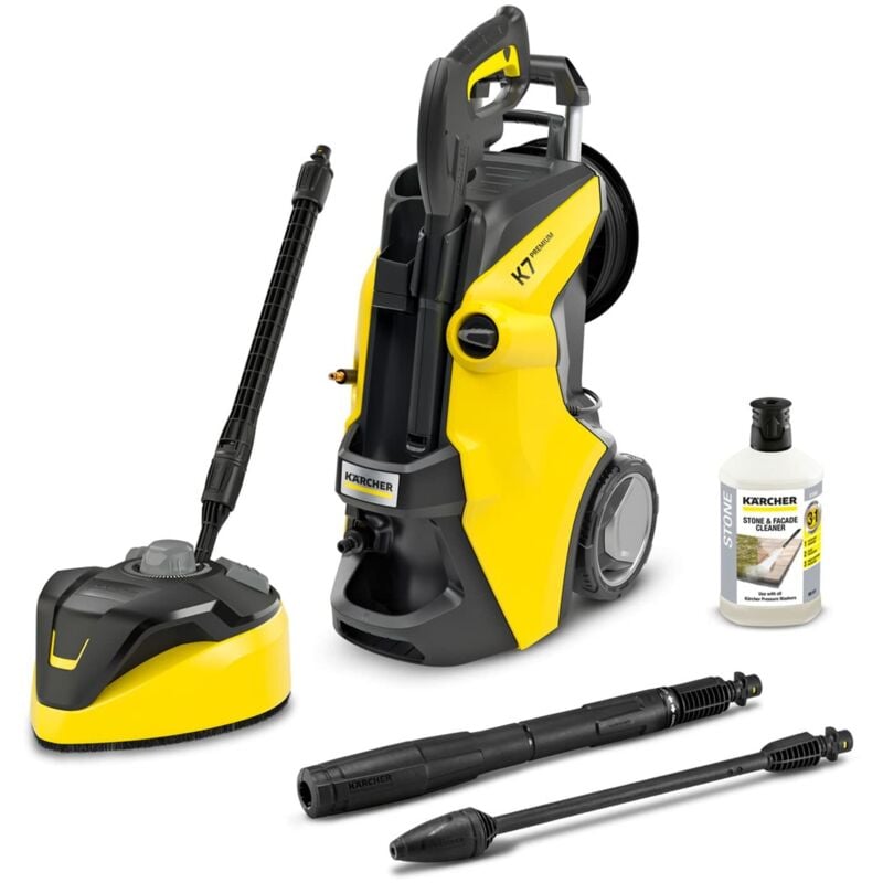foto del prodotto k rcher idropulitrice k 7 premium power home da 180 bar avvolgitubo lavasuperfice 2 lance 1 ugello mangia sporco 1 vario power, pistola led,