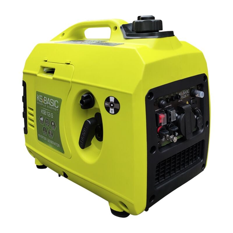 foto del prodotto k s basic generatore inverter ksb 12i s, generatore di corrente kw 1.2, generatore inverter per pesca, campeggio, uscita usb, generatore di benzina
