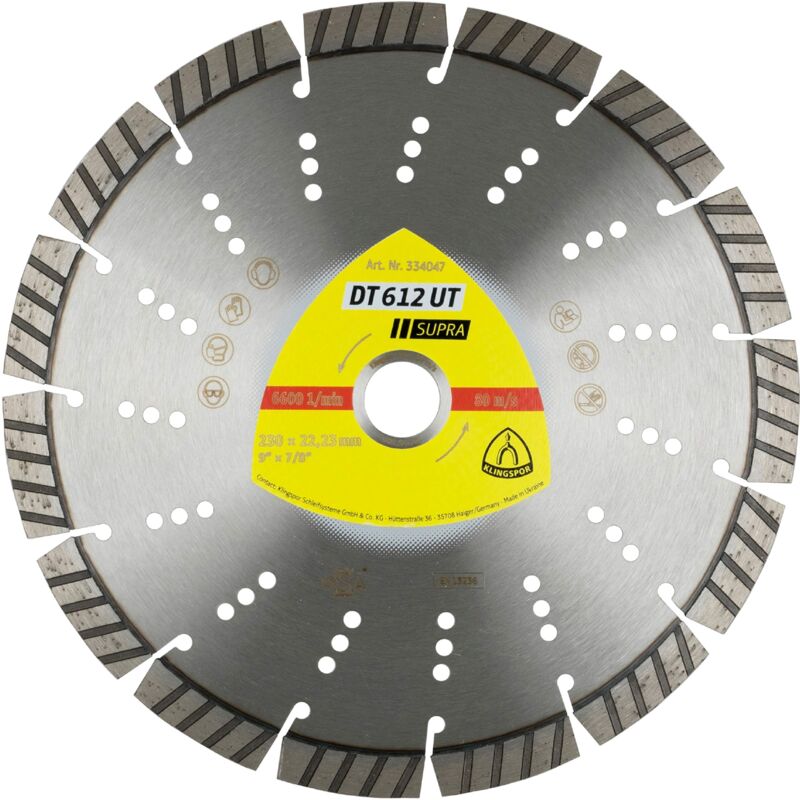 foto del prodotto k.tarcza diam.seg.230mm x 2,6mm x 22,2mm dt612ut