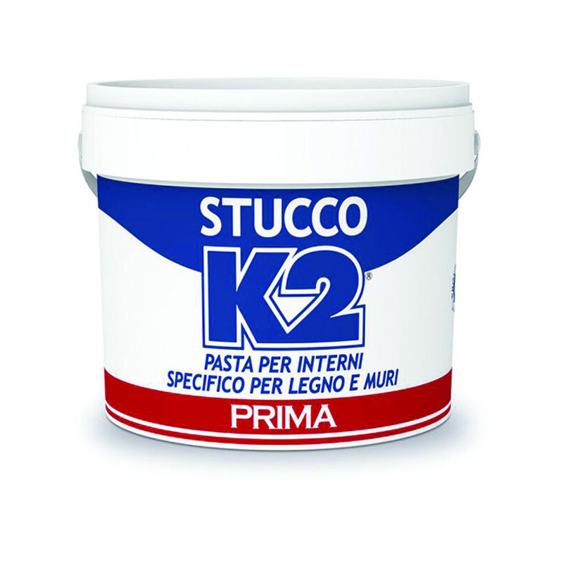 foto del prodotto k2 stucco in pasta specifico per legno e muri in barattolo kg.0,250