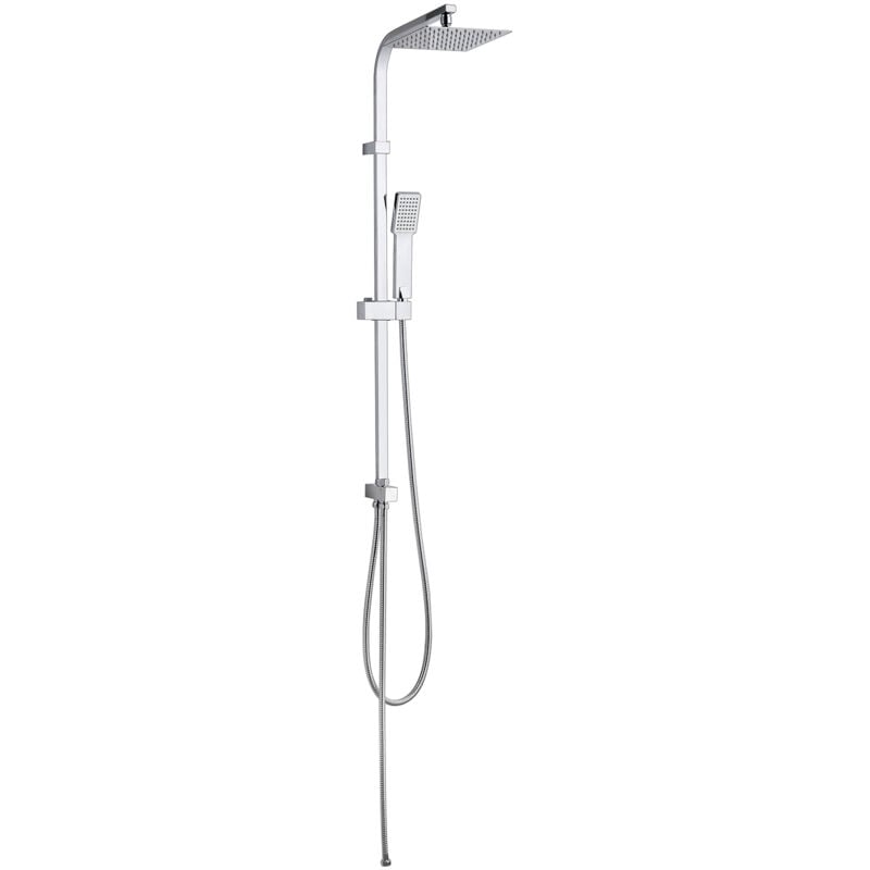 foto del prodotto k2o colonna doccia senza rubinetto chillout ocean 101,5cm design quadrato in acciaio inossidabile, soffione e doccetta a mano