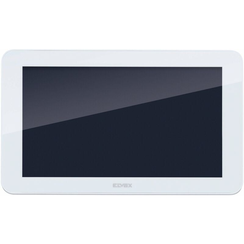 foto del prodotto k40947 monitor touch screen vivavoce wi fi per kit videocitofono smart, alimentatore con spine intercambiabili standard europeo, british, americano
