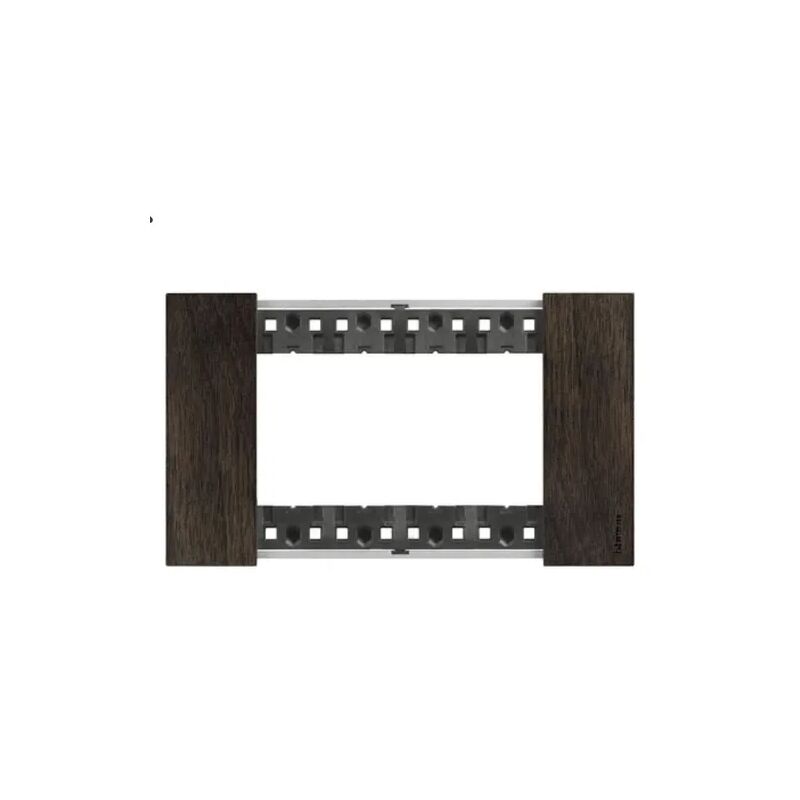 foto del prodotto ka4804lg placca noce 4 moduli living now noce bticino