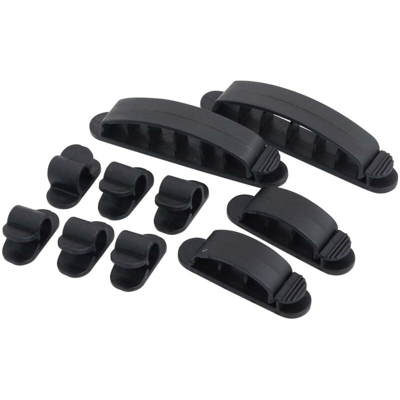foto del prodotto kab0039 - portacavi (10 pz., 3 misure) nero - logilink