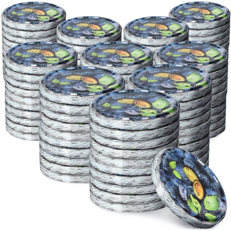 foto del prodotto kadax 100x jar caps fi 82 tappi per barattoli e coperchi per conserve