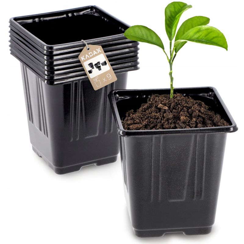 foto del prodotto kadax 9x vasi da produzione vasi quadrati da 10 cm piantine piantine