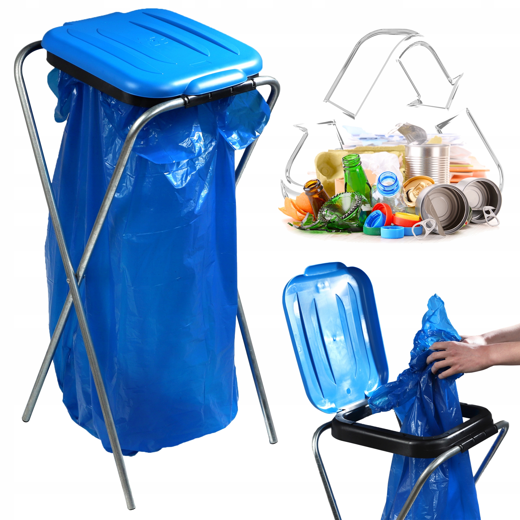 foto del prodotto kadax basket garbage separation stand 1 borsa stand 120l rack