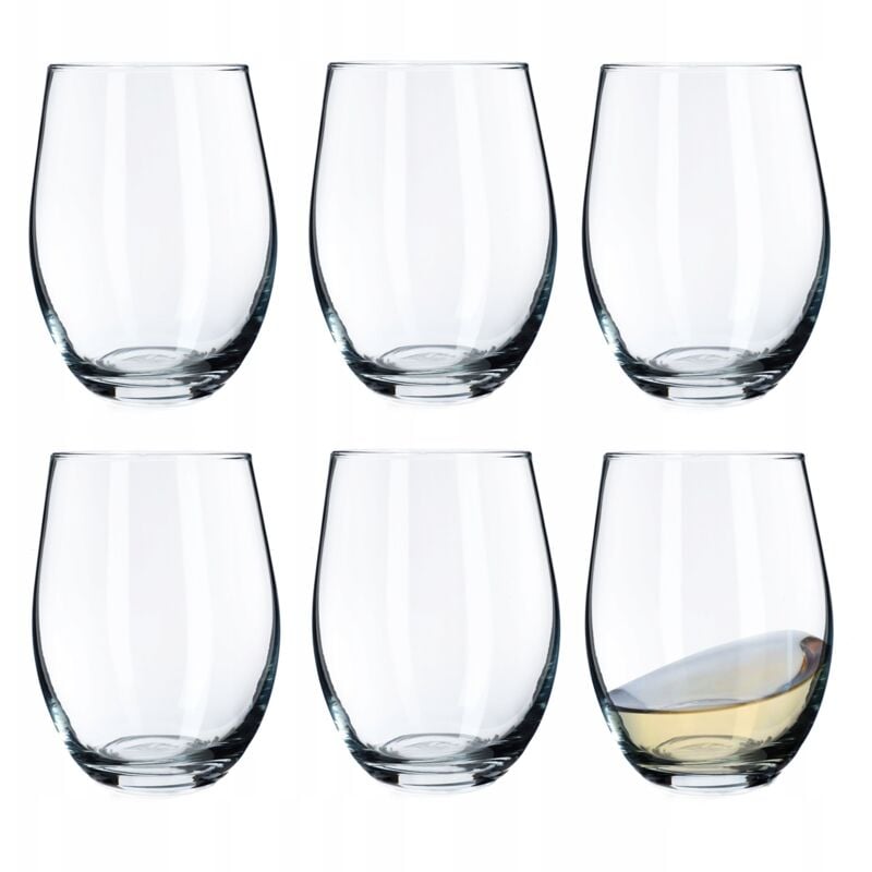 foto del prodotto kadax bicchieri acqua neutri al calcio 580 ml bicchieri da vino trasparenti bicchieri da vino moderni universali bicchieri da succo set