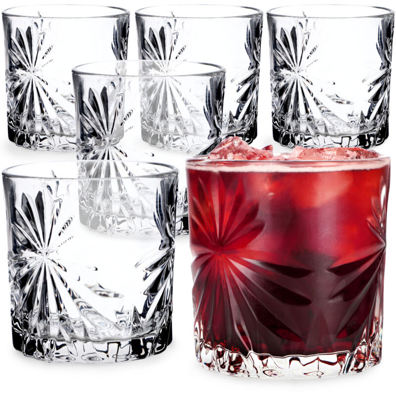 foto del prodotto kadax bicchieri per tutte le occasioni, bicchieri trasparenti per succhi, cocktail, acqua e soda di incomparabile eleganza 300 ml, set da 6 