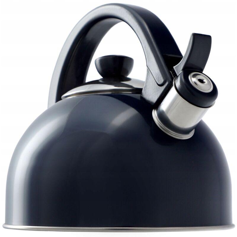 foto del prodotto kadax bollitore in acciaio inossidabile, 1,7 l, disponibile in vari colori, per tutti i tipi di piani cottura, bollitore retr , blu navy