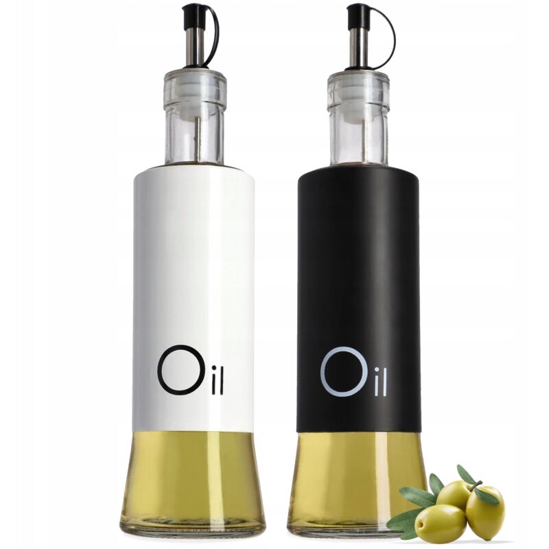 foto del prodotto kadax bottiglia di aceto per olio d oliva 2x 320 ml con dispenser in bottiglia di vetro