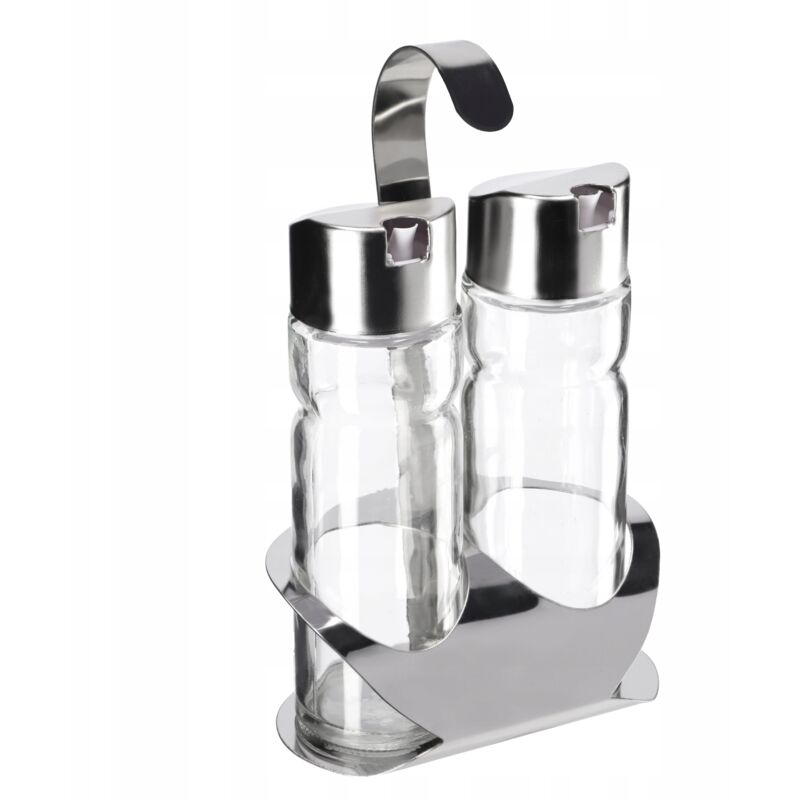 immagine 0 del prodotto kadax bottiglia di vetro per olio d oliva e aceto set 2x100ml per olio d oliva e aceto supporto