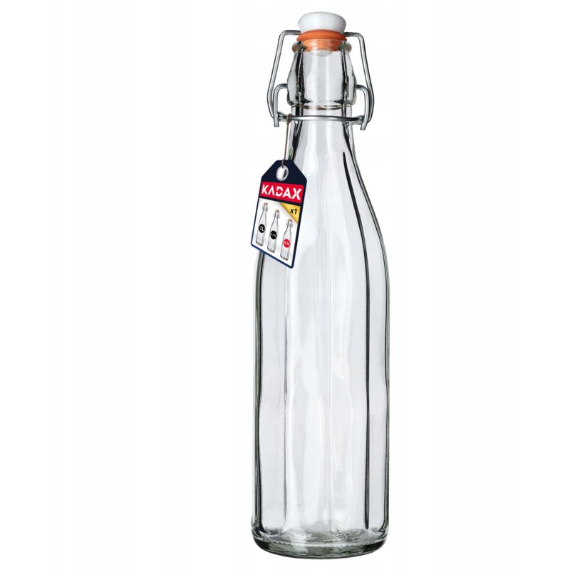 foto del prodotto kadax bottiglia in vetro da 500 ml con tappo ermetico per conservare bevande, perfetta per kombucha e limonata