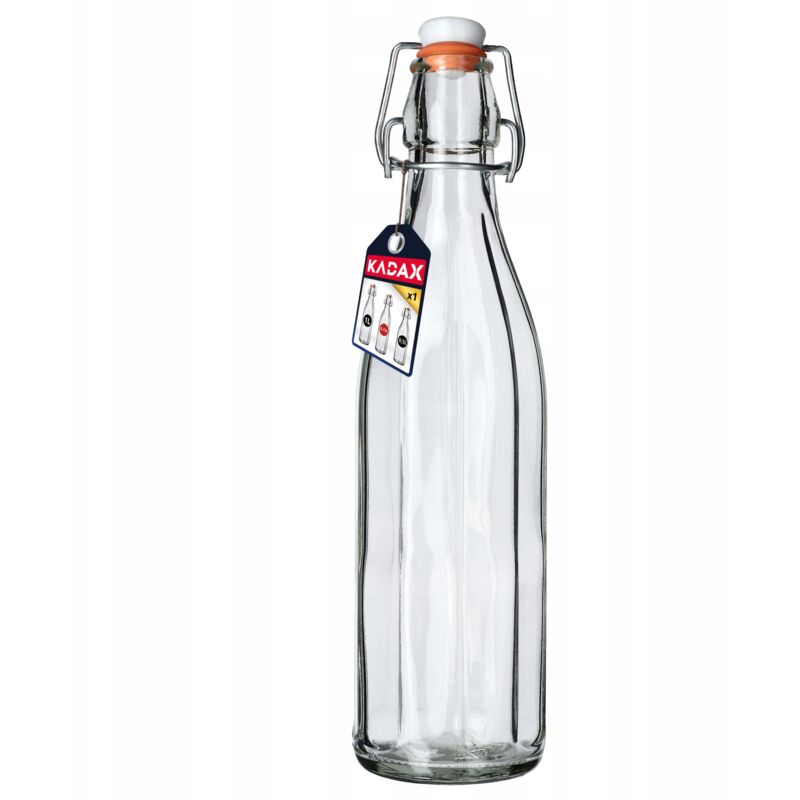 foto del prodotto kadax bottiglia in vetro da 750 ml con tappo ermetico per conservare bevande, perfetta per kombucha e limonata