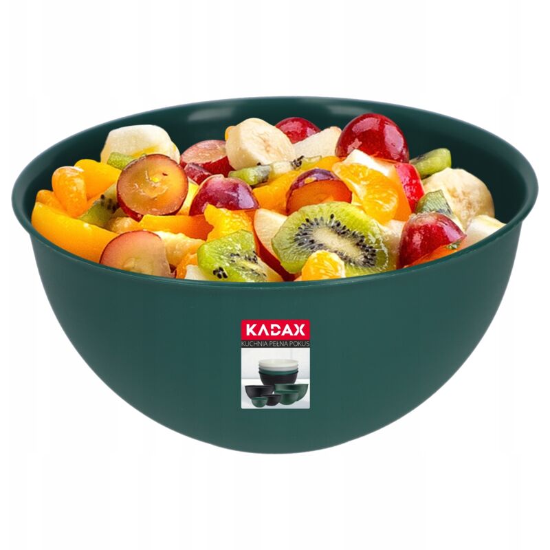 foto del prodotto kadax ciotola da cucina in plastica per insalate 0,5 l verde