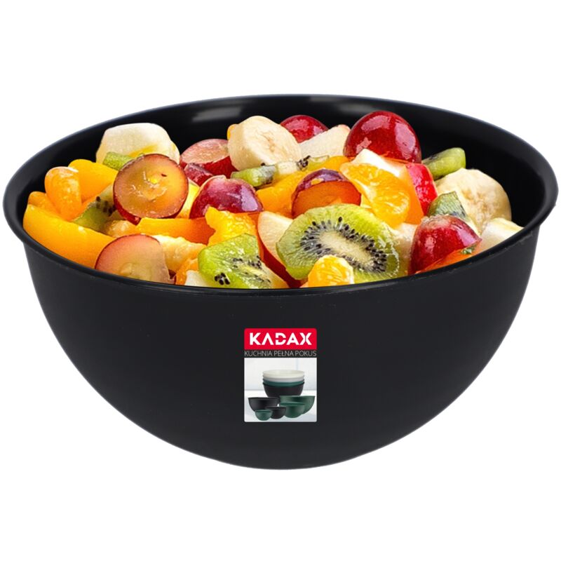 foto del prodotto kadax ciotola da cucina in plastica per insalate 5 l antracite
