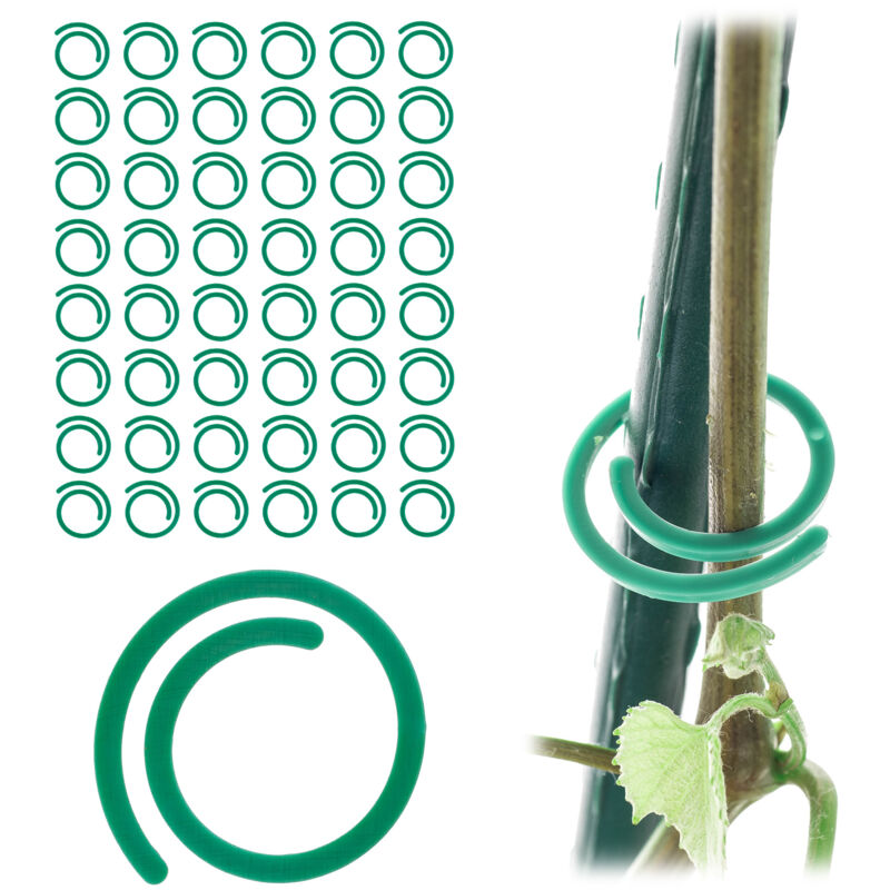 foto del prodotto kadax clip clip per steli di piante di pomodoro e germogli di soia, fissaggio 3 cm, 50 pezzi