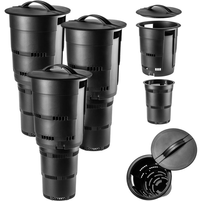 foto del prodotto kadax compostiera sotterranea compostiera da giardino modulare 11 l set da 3