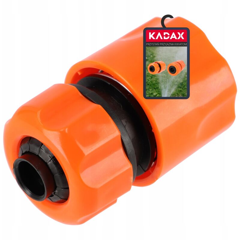 foto del prodotto kadax - connettore per tubo plastica abs, connettore per tubo da giardino, innesto rapido da giardino, connettore per tubo, connettore terminale (1/2')