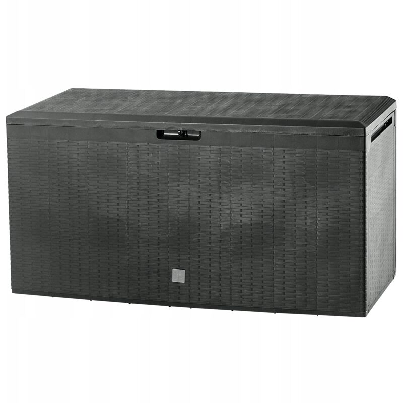 foto del prodotto kadax contenitore da giardino, 114 x 47 x 59,4 cm, plastica, 290 l, con maniglie e chiusura, per riporre i cuscini, 290 l, antracite