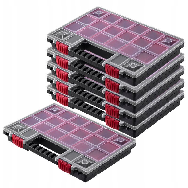 foto del prodotto kadax contenitore organizzatore per officina 18 cassetti 6 pz