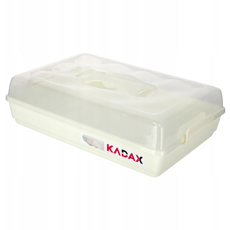 foto del prodotto kadax contenitore per torte in plastica rettangolare per torte da forno grande