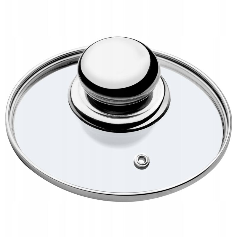 foto del prodotto kadax coperchio in vetro con manico in acciaio, accessorio culinario per valorizzare pentole, pentole e padelle durante la cottura 14 cm 