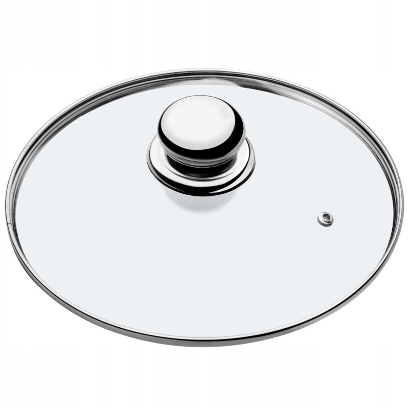 foto del prodotto kadax coperchio in vetro con manico in acciaio, accessorio culinario per valorizzare pentole, pentole e padelle durante la cottura 22 cm 