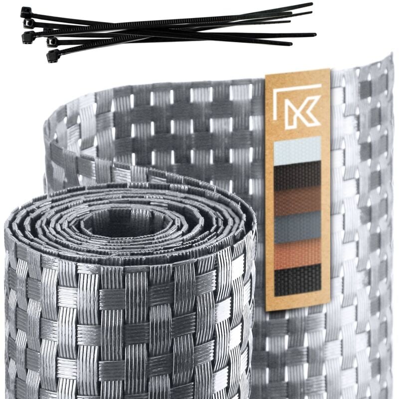 foto del prodotto kadax copertura per balcone tappetino per balcone in technorattan 1x1m