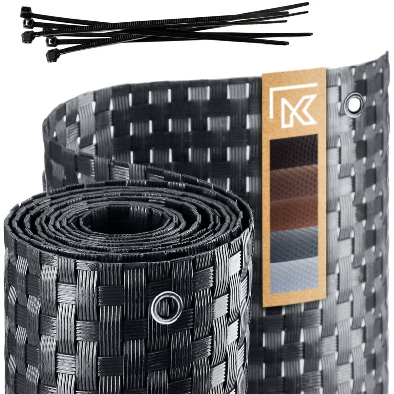 foto del prodotto kadax copertura per balcone tappetino per balcone in technorattan 1x5m