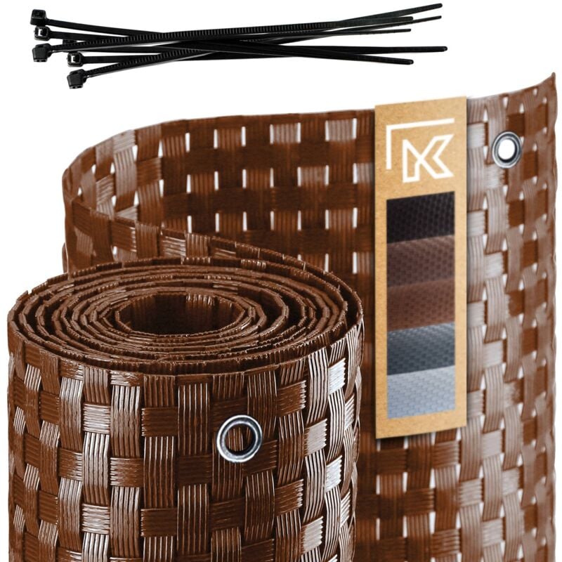 foto del prodotto kadax copertura per balcone tappetino per balcone in technorattan 1x6m