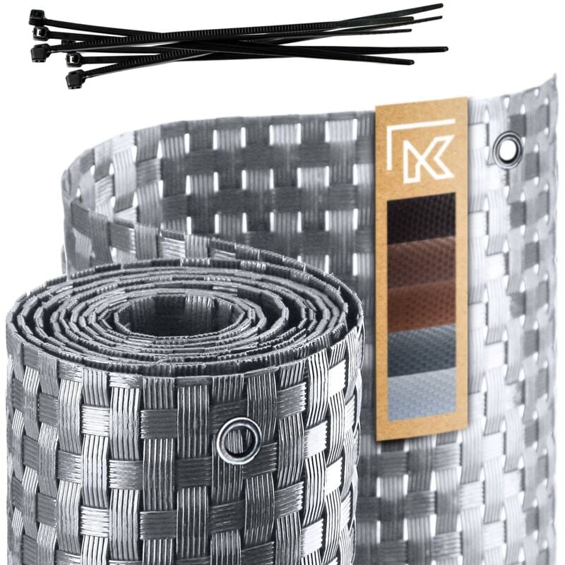 foto del prodotto kadax copertura per balcone tappetino per balcone in technorattan 1x6m